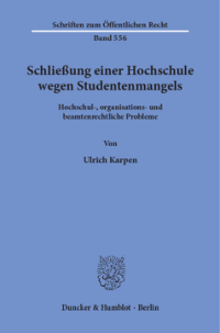 Schließung einer Hochschule wegen Studentenmangels