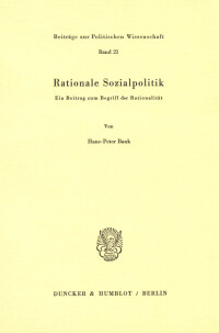 Rationale Sozialpolitik