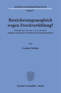 Bereicherungsausgleich wegen Zweckverfehlung?
