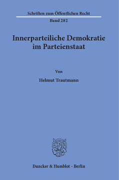Innerparteiliche Demokratie im Parteienstaat