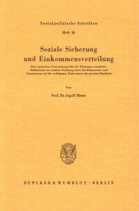 Soziale Sicherung und Einkommensverteilung