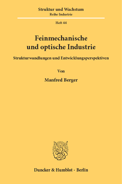 Feinmechanische und optische Industrie Feinmechanische und optische Industrie