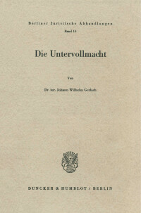 Die Untervollmacht