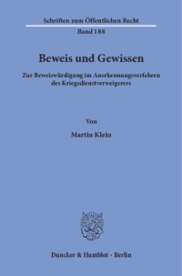 Beweis und Gewissen