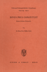 Divus Pius Constituit