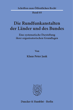 Die Rundfunkanstalten der Länder und des Bundes Die Rundfunkanstalten der Länder und des Bundes