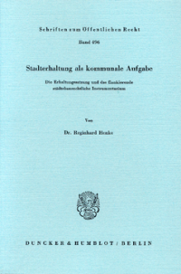 Stadterhaltung als kommunale Aufgabe