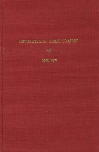 Ostdeutsche Bibliographie