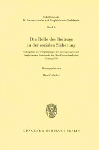 Die Rolle des Beitrags in der sozialen Sicherung