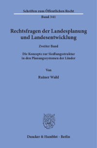 Rechtsfragen der Landesplanung und Landesentwicklung