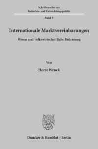 Internationale Marktvereinbarungen