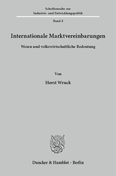 Internationale Marktvereinbarungen