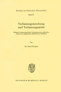 Verfassungsmischung und Verfassungsmitte