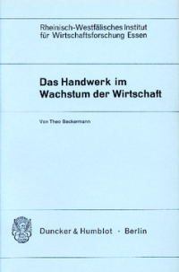 Das Handwerk im Wachstum der Wirtschaft