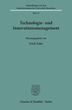Technologie- und Innovationsmanagement Technologie- und Innovationsmanagement