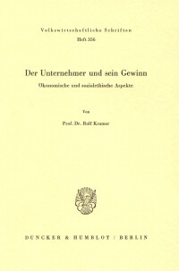 Der Unternehmer und sein Gewinn