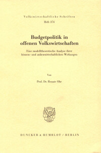 Budgetpolitik in offenen Volkswirtschaften