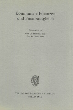Kommunale Finanzen und Finanzausgleich Kommunale Finanzen und Finanzausgleich