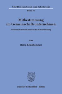 Mitbestimmung im Gemeinschaftsunternehmen