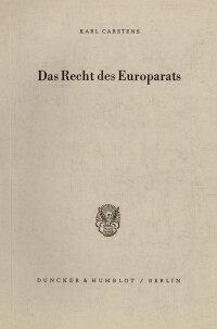 Das Recht des Europarats