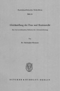 Gleichstellung der Frau und Rentenrecht