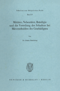 Mittäter, Nebentäter, Beteiligte und die Verteilung des Schadens bei Mitverschulden des Geschädigten
