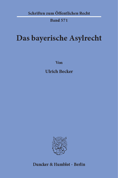 Das bayerische Asylrecht