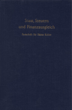 Staat, Steuern- und Finanzausgleich Staat, Steuern- und Finanzausgleich