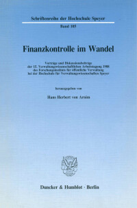 Finanzkontrolle im Wandel