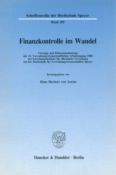 Finanzkontrolle im Wandel Finanzkontrolle im Wandel