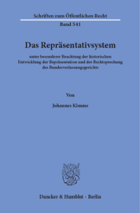 Das Repräsentativsystem