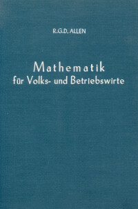 Mathematik für Volks- und Betriebswirte
