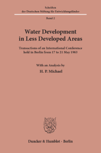 Water Development in Less Developed Areas
