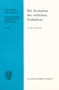 Die Evolution des sittlichen Verhaltens