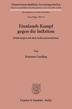 Finnlands Kampf gegen die Inflation