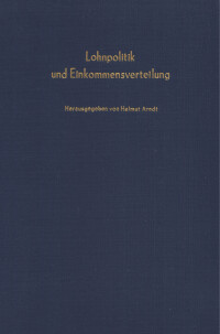 Lohnpolitik und Einkommensverteilung