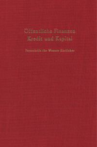 Öffentliche Finanzen, Kredit und Kapital