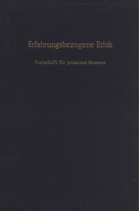 Erfahrungsbezogene Ethik