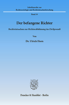 Der befangene Richter Der befangene Richter