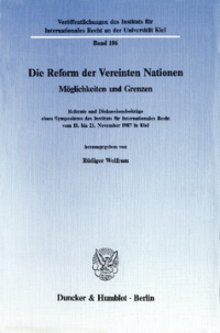 Die Reform der Vereinten Nationen