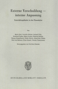 Externe Verschuldung - interne Anpassung