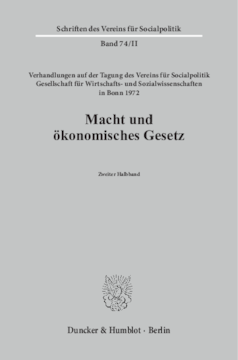 Macht und ökonomisches Gesetz