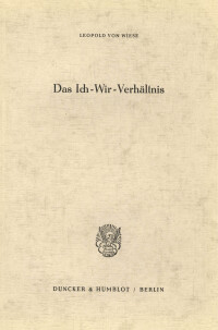 Das Ich-Wir-Verhältnis