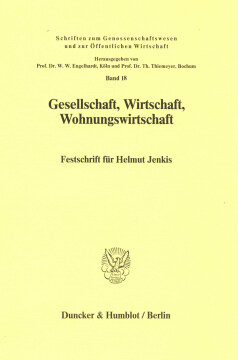 Gesellschaft, Wirtschaft, Wohnungswirtschaft Gesellschaft, Wirtschaft, Wohnungswirtschaft