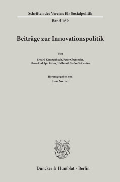 Beiträge zur Innovationspolitik