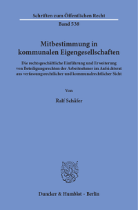 Mitbestimmung in kommunalen Eigengesellschaften