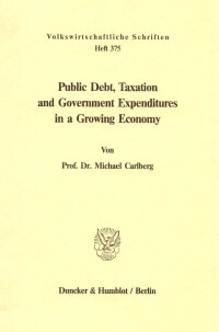 Public Debt, Taxation and Government Expenditures in a Growing Economy