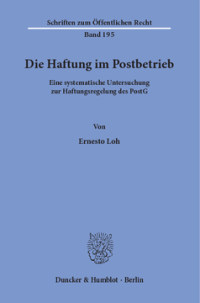Die Haftung im Postbetrieb