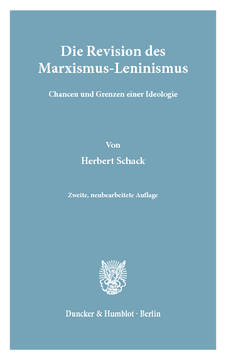 Die Revision des Marxismus-Leninismus