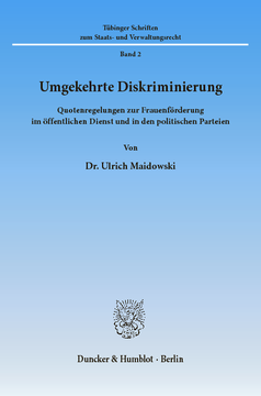 Umgekehrte Diskriminierung Umgekehrte Diskriminierung